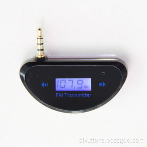 Super Black Car 3.5mm FM Transmitter for Smart Phone